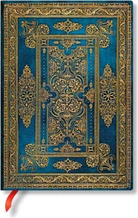 Blue Luxe (Luxe Design) Midi Lined Hardback Journal (Elastic Band Closure) av Paperblanks
