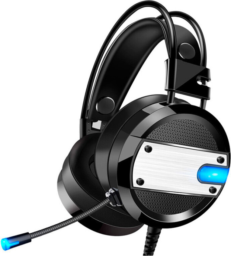 XO GE-02 Gaming Headset m/LED (3,5mm) Svart