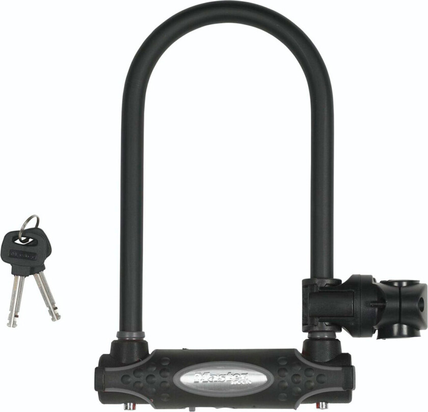 MASTER LOCK 8195EURDPRO, U-lås, Sort, Stål, Vinyl, 1,3 cm, Nøkkel