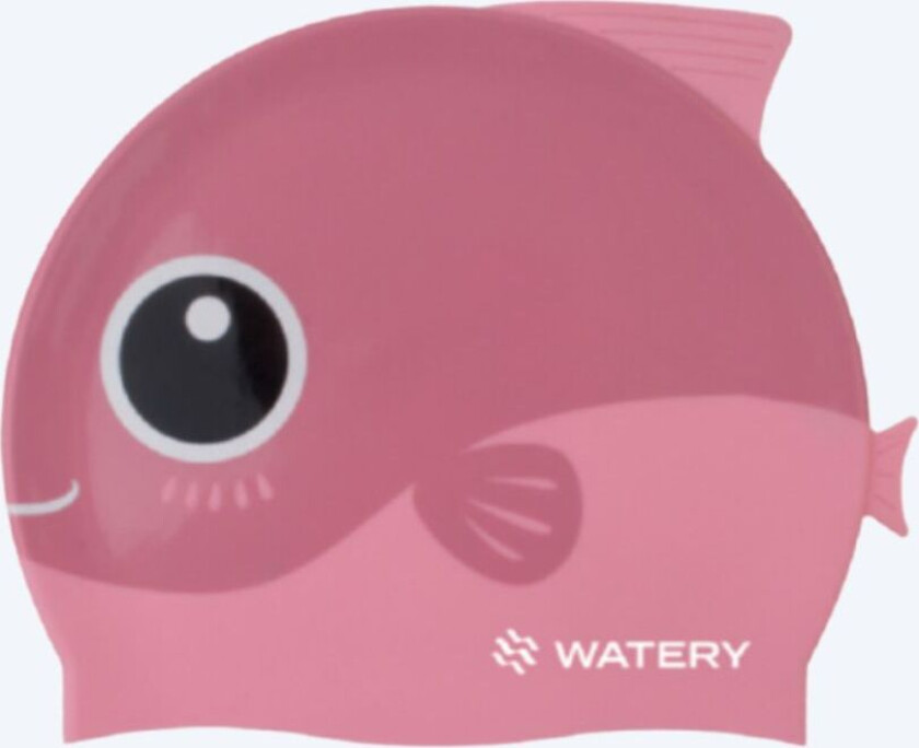 badehette til barn - Fishi - Pink Fish