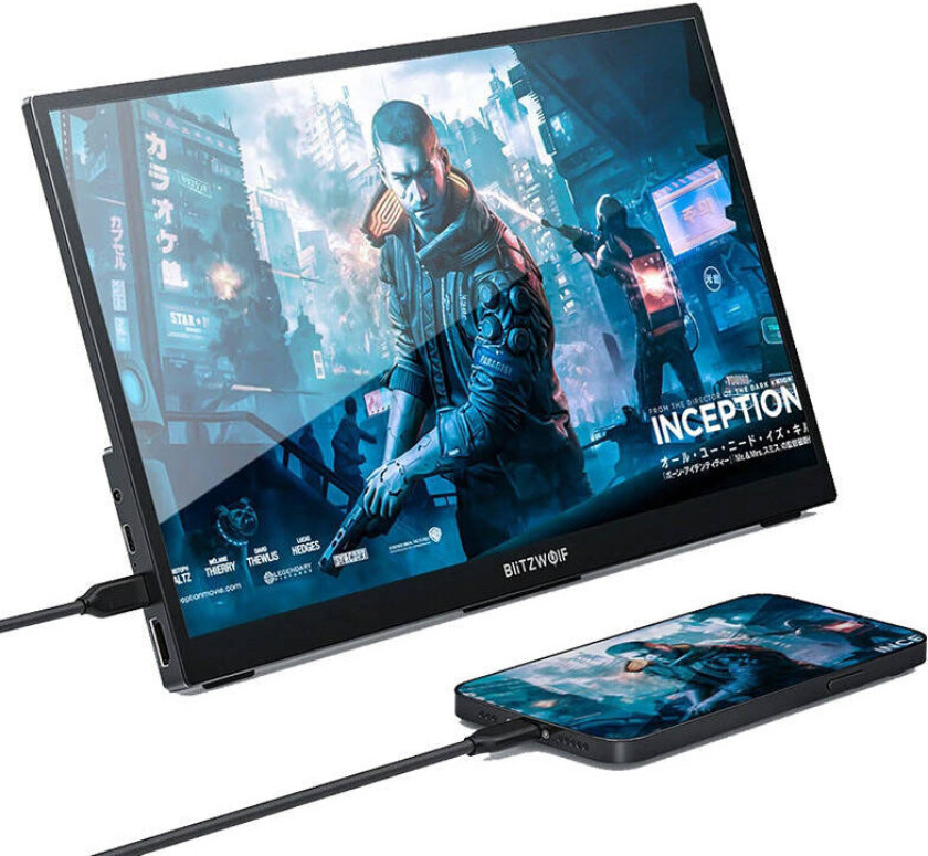 Blitzwolf PCM2L bærbar skjerm 13.3tm - 1920x1080 - IPS