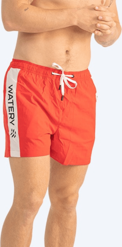 badeshorts til menn - Signature Eco - Rød