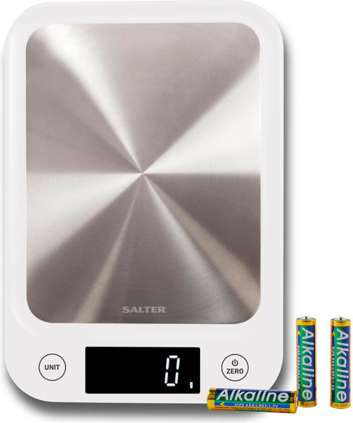Salter Kjøkkenvekt (5kg/1g) Hvit