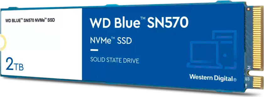WD Blue SN570 Intern SSD 2TB - M.2 PCle 3.0 (NVMe)