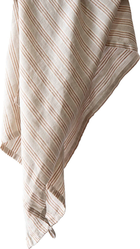 Tell me more kjøkkenhåndkle lin 50 x 70 cm Hazelnut stripe