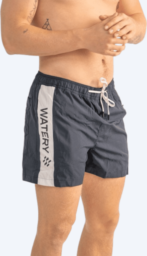 badeshorts til menn - Signature Eco - Mørkeblå