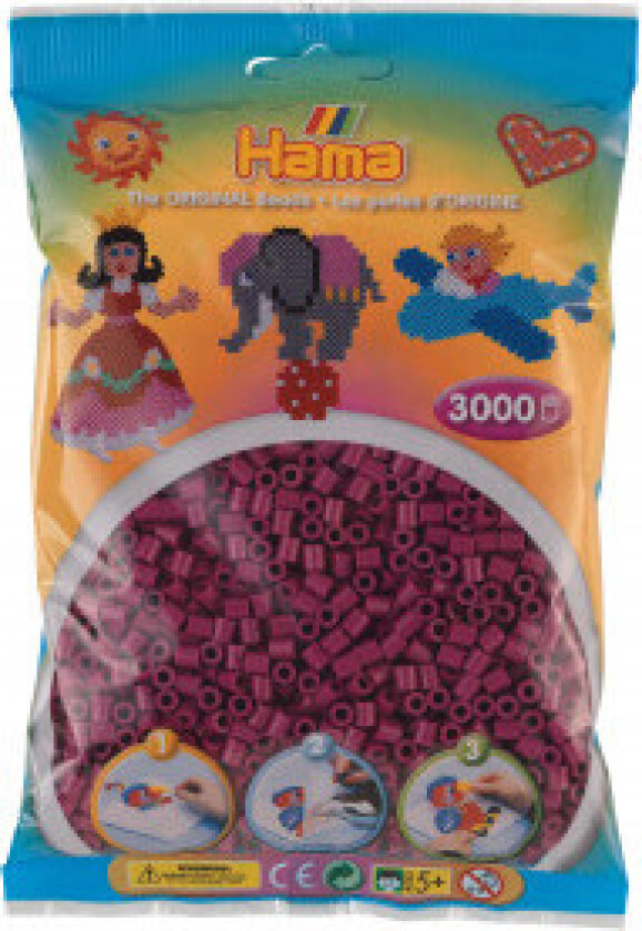 Midi Perler 201-82 Plomme - 3000 stk