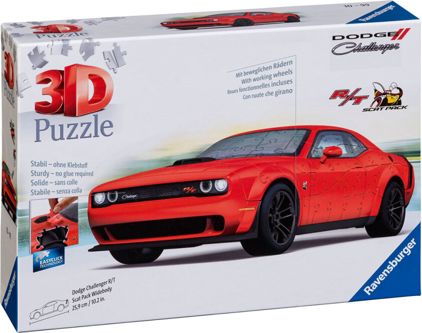Ravensburger 3D-puslespill (108 deler) Dodge Challenger R/T Scat Pack Widebody