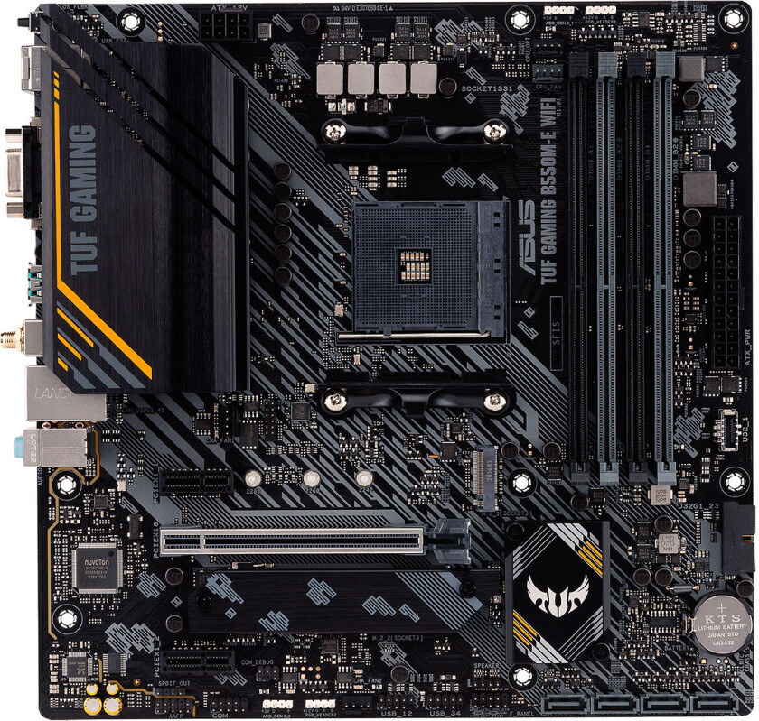 TUF Gaming B550M-E WiFi hovedkort, ADM AM4, DDR4 Micro-ATX