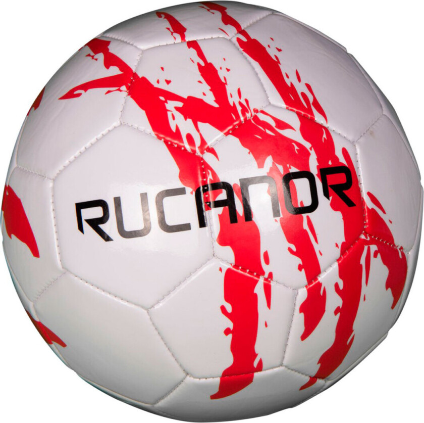 Rucanor Fotball (Størrelse 5) Hvit/Rød