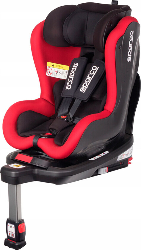 Sparco SK500I Bilstol m/Isofix - Gruppe 0+1 (0-18kg) 0-4 år - Rød