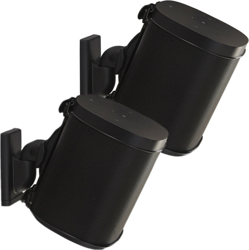 Sanus høyttaler veggbrakett for Sonos One SL Play1/Play3 (par) Svart