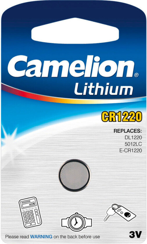 Camelion CR1220 knappcellebatteri 3V (litium)