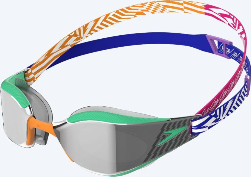 Elite svømmebriller - Fastskin Hyper Elite Mirror - Grøn/orange