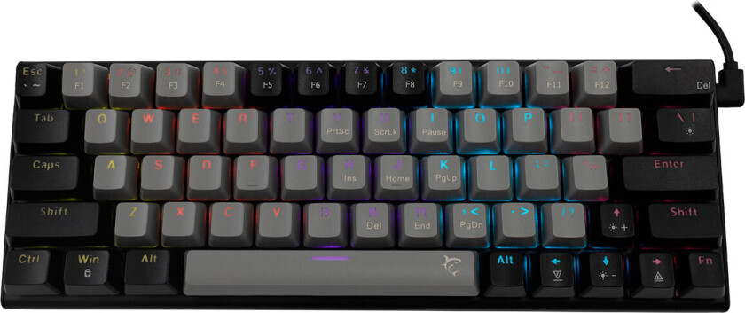 White Shark GK-002721 Wakizashi US Gaming Keyboard (mekanisk) Grå/Sort