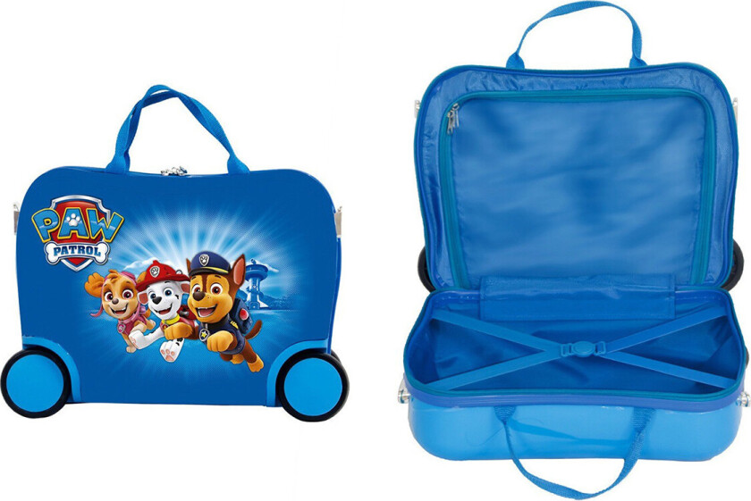 Paw Patrol ridekoffert - blå liten