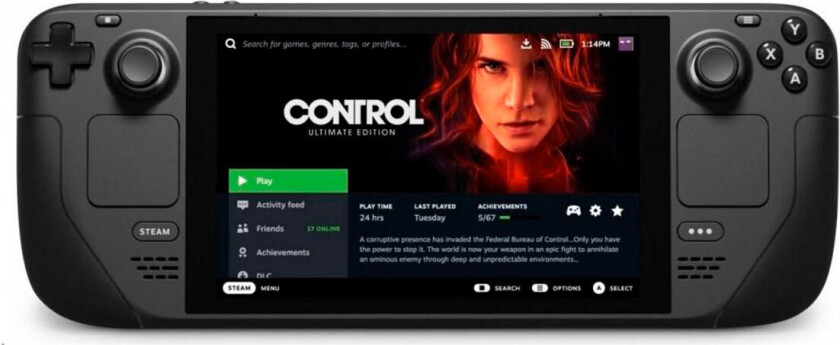 Ventil Steam Deck Console m/Bluetooth/WiFi (256GB)