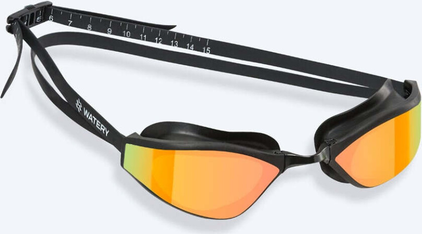Elite svømmebriller - Storm Racer Mirror - Svart/gull