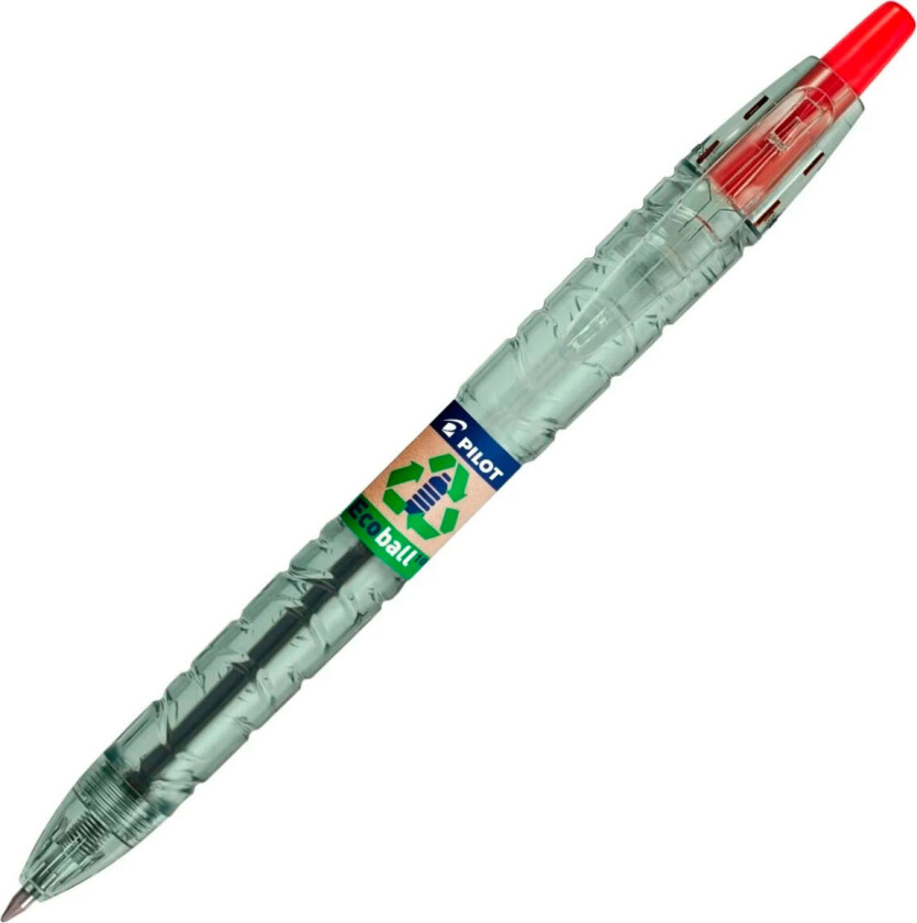 Pilot B2P Ecoball Kulepenn m/klikk (Medium) Rød
