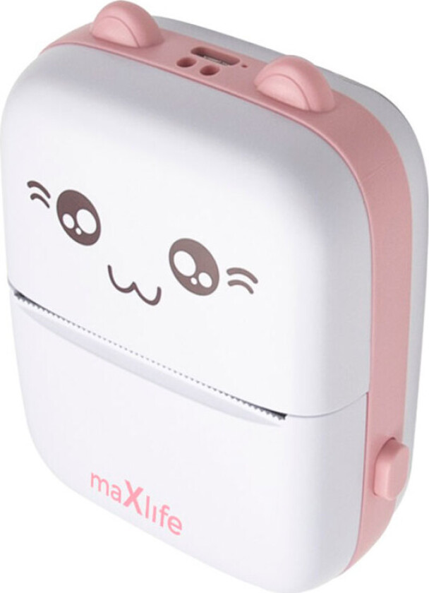 Maxlife MXTP-100 Bluetooth termisk skriver (USB-C) Rosa