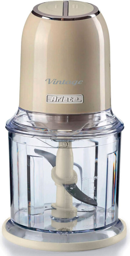 0438 Vintage Mini Chopper 400W (600ml) Beige