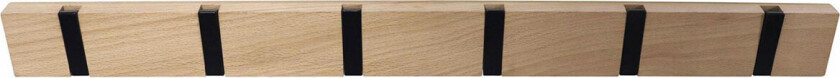 Home>it Knaggrekke med 6 knagger - FLEX- eik