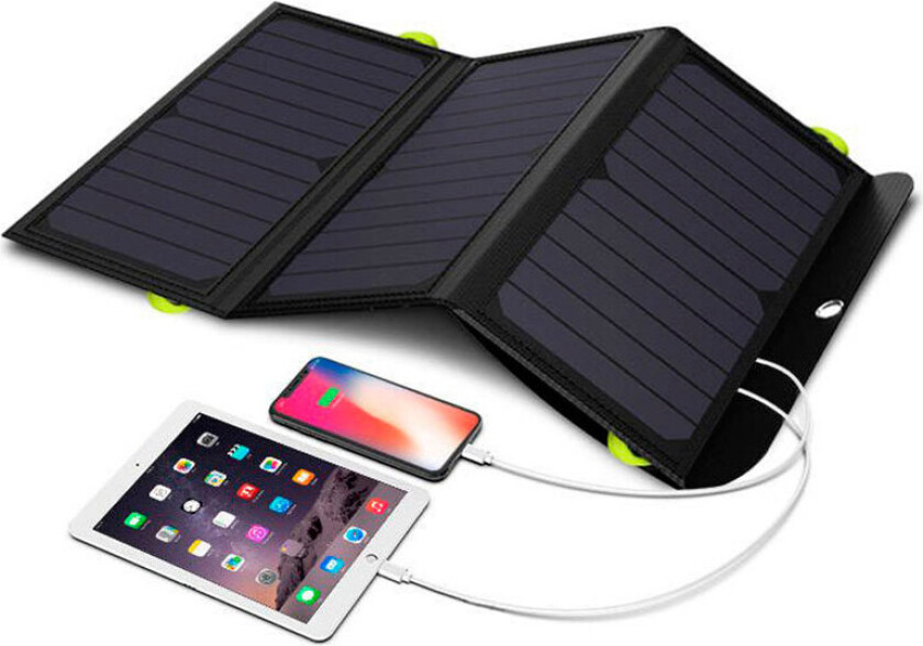 Allpowers AP-SP-002-BLA Solcellepanel m/Powerbank (21W)