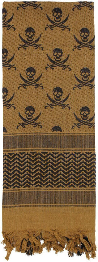 Skulls Shemagh Tactical Desert Scarf Coyote Brown