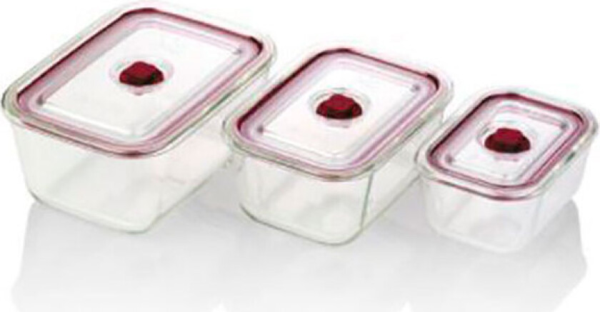 Jata Food oppbevaringsbokser m/lokk (500/800/1500ml) 3pk