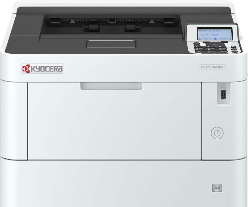 ECOSYS PA4500X - Skriver - S/H - Dupleks - laser - A4/Legal - 1200 x 1200 dpi - inntil 45 spm - kapasitet: 600 ark - USB 2.0, Gigabit LAN, USB-vert