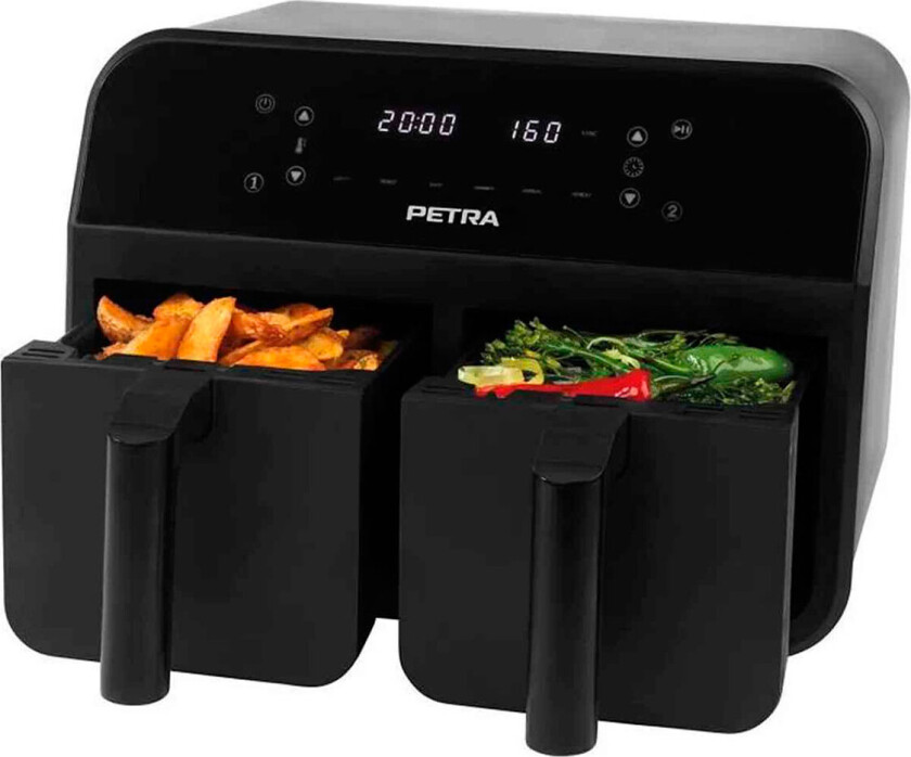 Petra PT4750BLKVDEEU7 Dual Airfryer (7,4/3,7 liter)