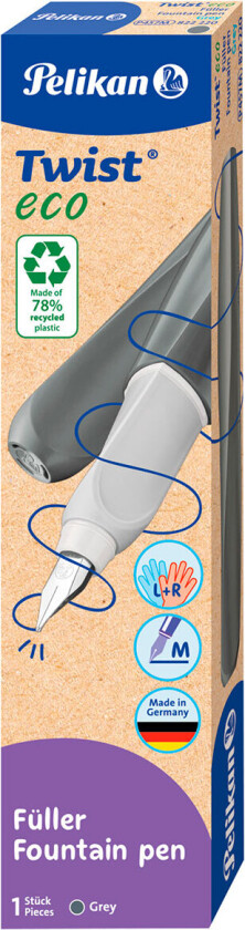 Pelikan Twist Eco Fyllepenn (M) Grå