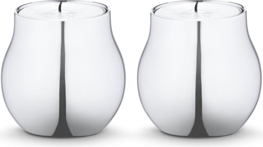 Cafu lyslykt 2-pakk rustfritt stål