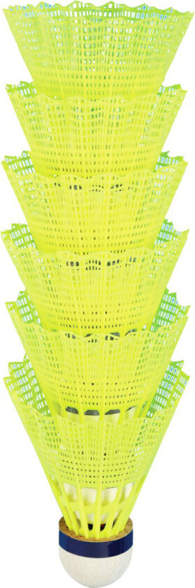 Rucanor Tournament Shuttlecocks (Nylon) 6pk - Gul