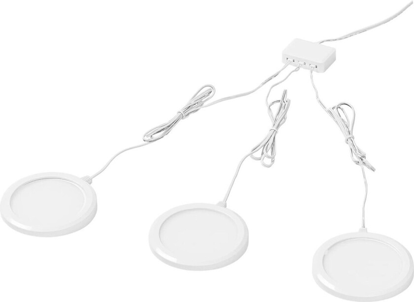 SMART+ U Skap Rund WiFi Spot t/skap 8,3 cm - 6,5W (Hvit) 3pk