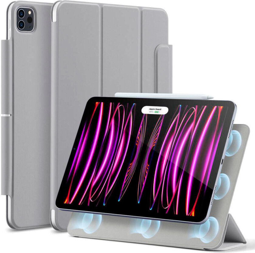 ESR Rebound Magnetic iPad-deksel (Pro 12.9tm 2020/2021) Grå