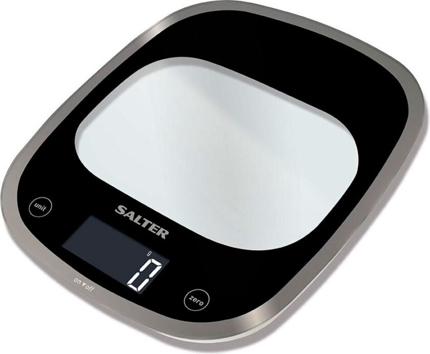 Salter 1050 Aquatronic Digital kjøkkenvekt (5kg/1g) Svart
