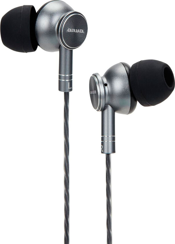 Aiwa ESTM-100TN In-Ear Hodetelefoner 1,2m (3,5mm) Sølv