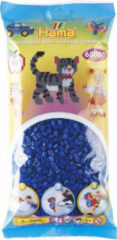 Midi 6000 Perler - Blå 08