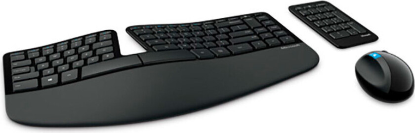 Sculpt Ergonomic trådløst tastatur + numerisk tastatur + mus (USB)