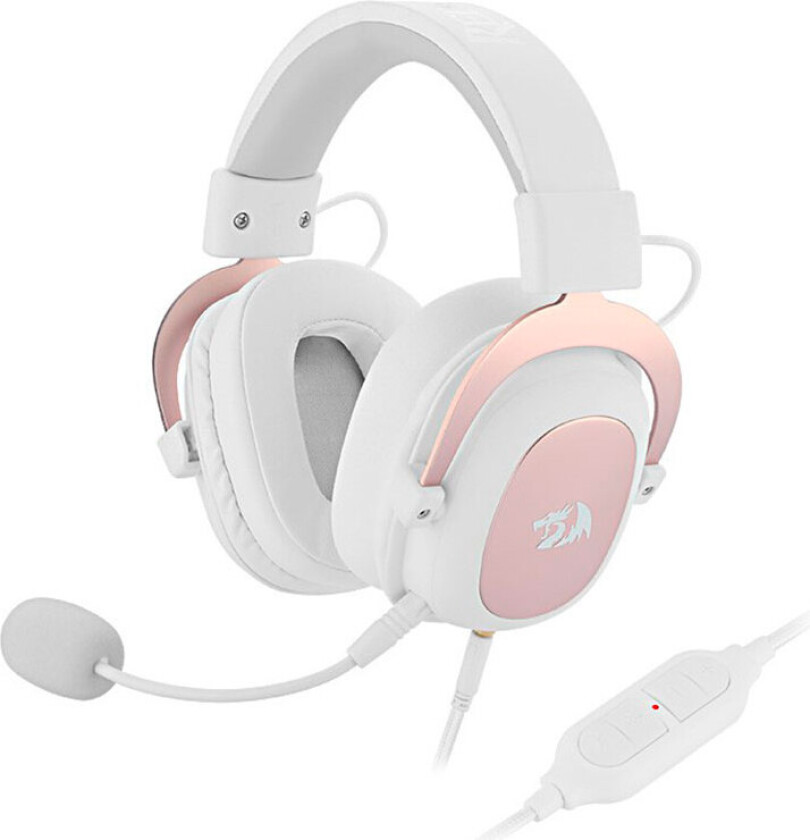 Redragon Zeus H510W Gaming Headset - 2m (USB/3,5mm) Hvit