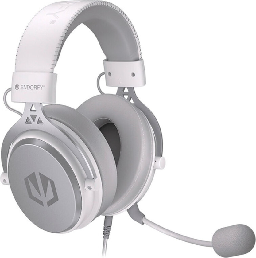 Endorfy VIRO On-Ear Gaming Headset - 2,7 m (PC/PS5/PS4/Xbox) Hvit