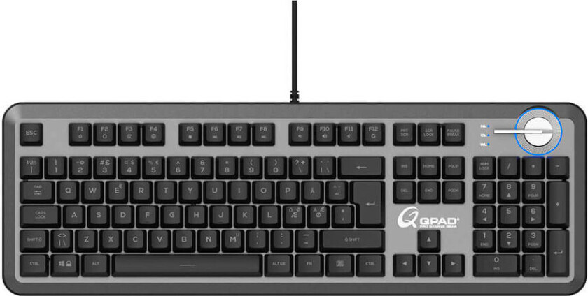 Qpad MK95 Gaming Keyboard m/LED/håndleddstøtte (mekanisk)