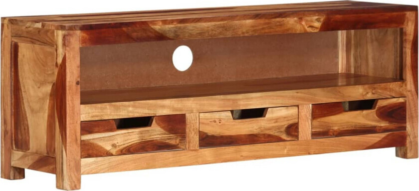 TV-benk 110x30x40 cm heltre akasie