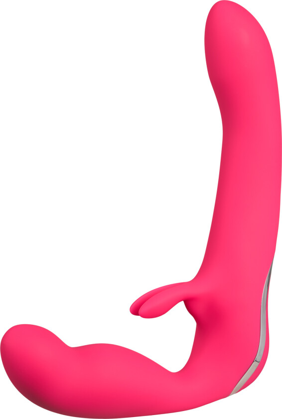 Strapless Strap-on Rabbitvibrator - Lyserosa