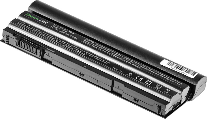 Green Cell - Batteri til bærbar PC (tilsvarer: Dell T54FJ, Dell 8858X) - litiumion - 9-cellers - 6600 mAh - svart - for Dell Latitude E5420, E5430, E