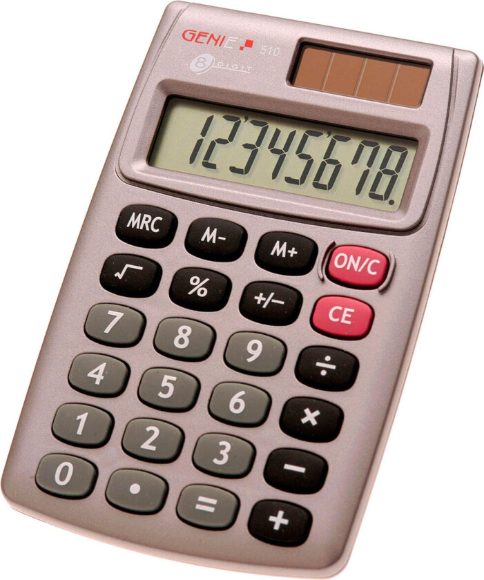 Genie 510-kalkulator (8 sifre)
