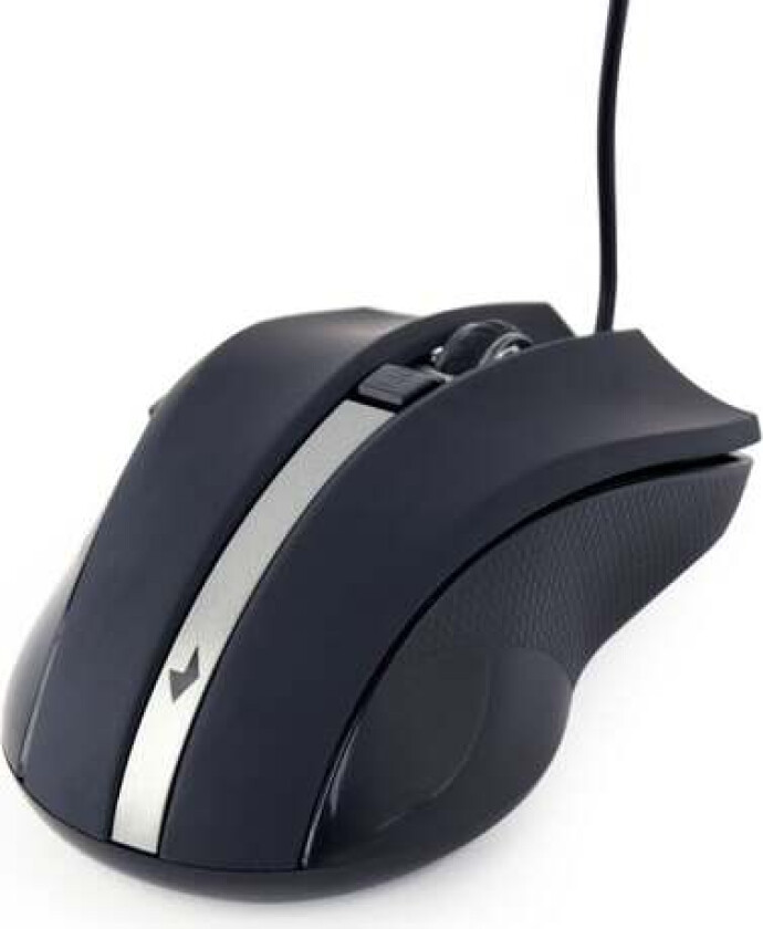MUS-GU-02 - mouse - USB - Mus - Laser - 6 - Svart