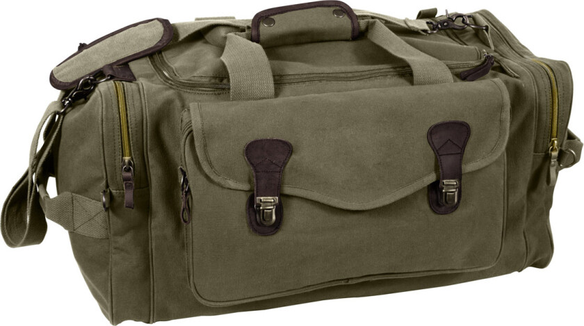 Canvas Long Weekend Bag Olive