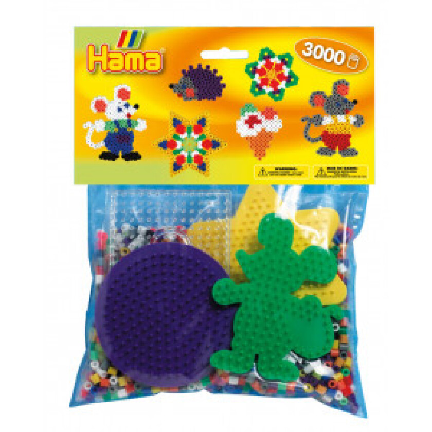 Midi Perlesett Gruppepakning 3000 Perler - Mus